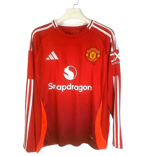 Manchester United LS Home Shirt 2024/2025 - Retro Shirt Stories