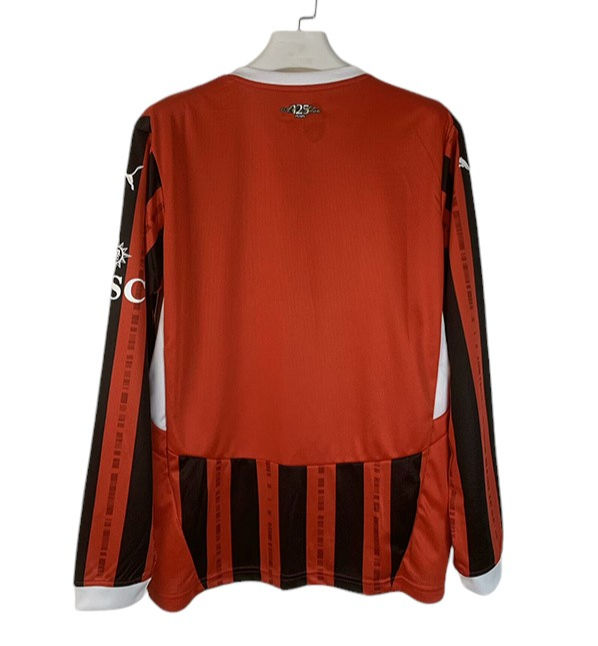 AC Milan LS Home Shirt 2024/2025 - Retro Shirt Stories