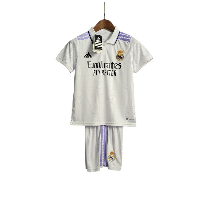 Real Madrid Home Kids Kit 2022/2023 - Retro Shirt Stories