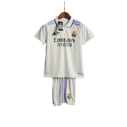 Real Madrid Home Kids Kit 2022/2023 - Retro Shirt Stories
