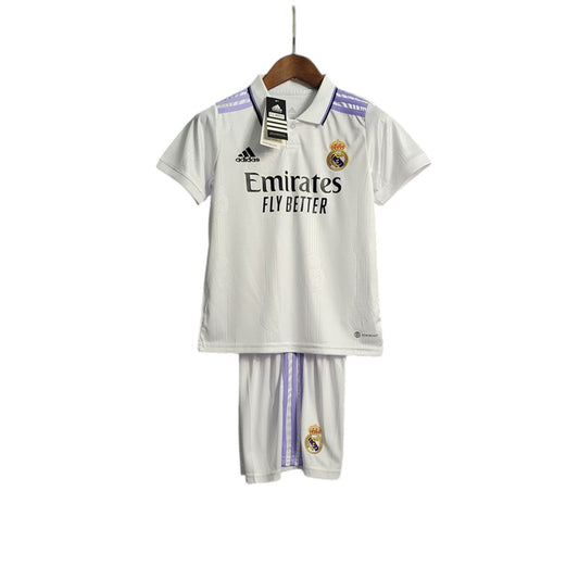 Real Madrid Home Kids Kit 2022/2023 - Retro Shirt Stories
