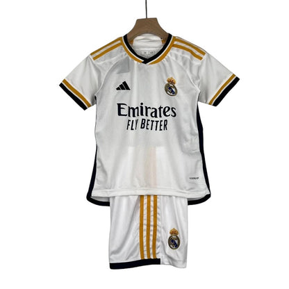 Real Madrid Home Kids Kit 2023/2024 - Retro Shirt Stories