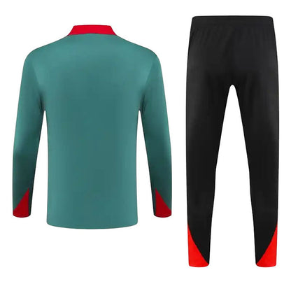 Liverpool Long Sleeve 2024/2025 Training Kit Green - Retro Shirt Stories