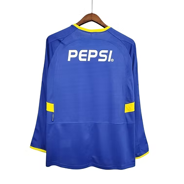 Retro Boca Juniors LS Home Shirt 2003/2004 - Retro Shirt Stories
