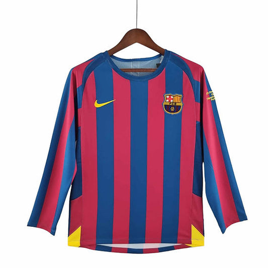 Retro Barcelona LS Home Shirt 2005/2006 - Retro Shirt Stories