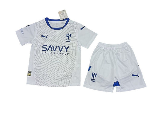 Al-Hilal Away Kids Kit 2024/2025 - Retro Shirt Stories