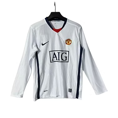 Retro Manchester United LS Away Shirt 2007/2009 - Retro Shirt Stories