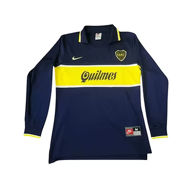 Retro Boca Juniors LS Home Shirt 1996/1997 - Retro Shirt Stories