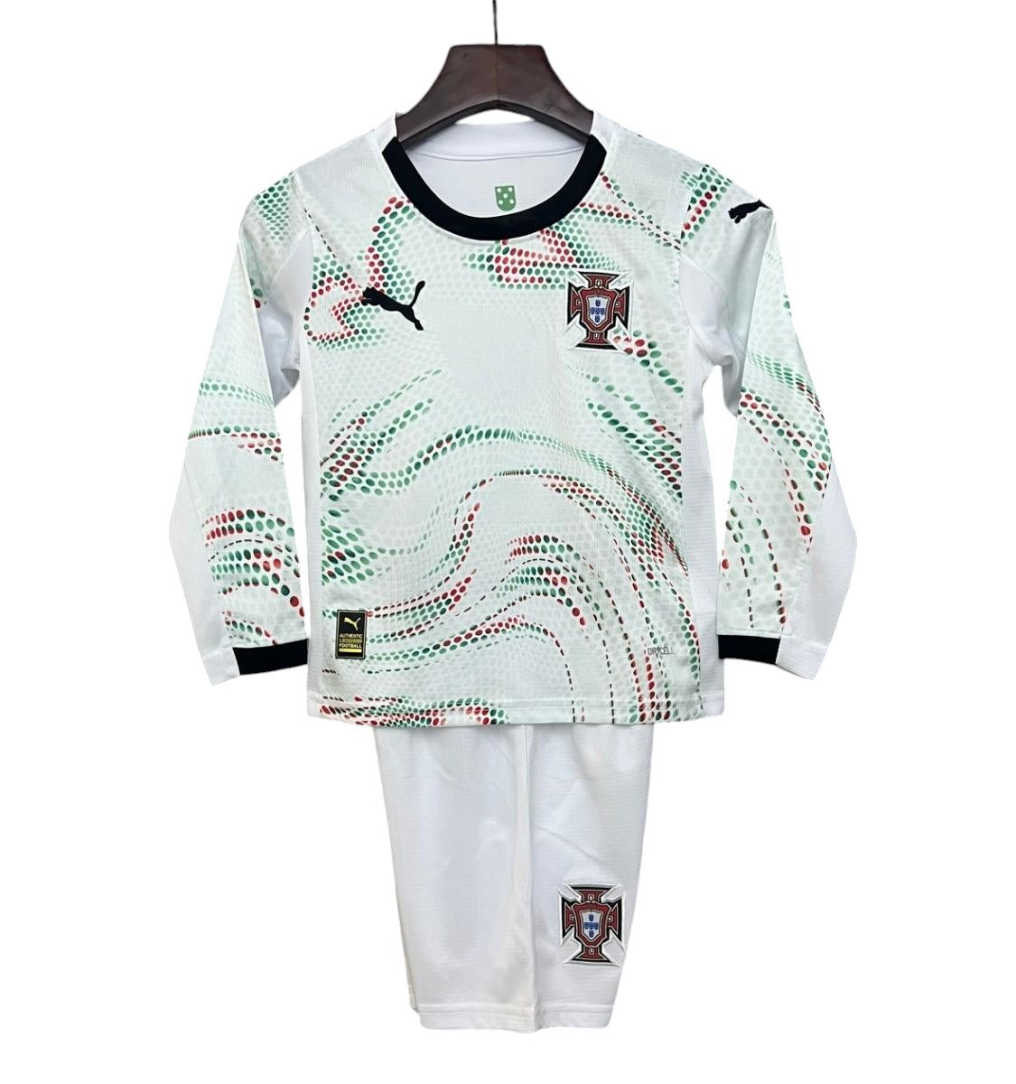 Portugal LS Away Kids Kit 2025 - Retro Shirt Stories