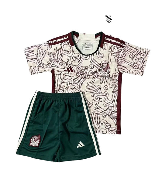 Mexico Away Kids Kit 2022 - Retro Shirt Stories
