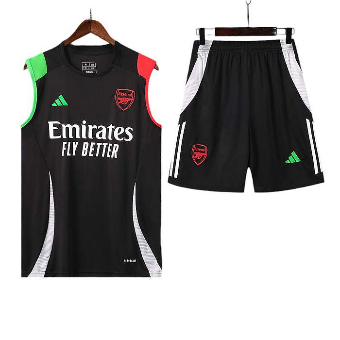 Arsenal 2024/2025 Training Vest Kit Black - Retro Shirt Stories