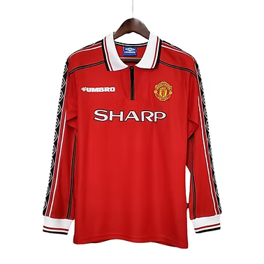 Retro Manchester United LS Home Shirt 1998/2000 - Retro Shirt Stories