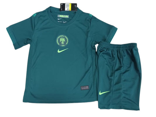 Nigeria Away Kids Kit 2025 - Retro Shirt Stories