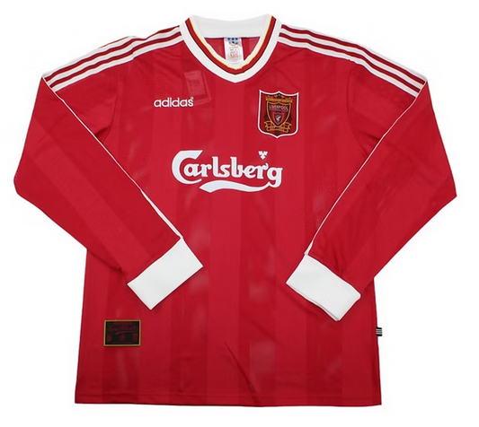 Retro Liverpool LS Home Shirt 1995/1996 - Retro Shirt Stories