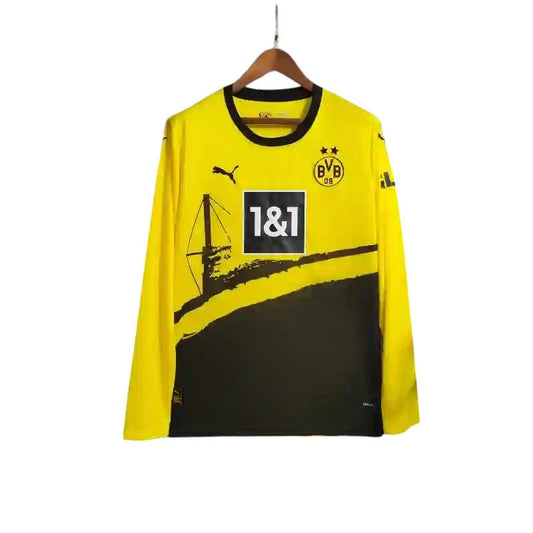 Borussia Dortmund LS Home Shirt 2023/2024 - Retro Shirt Stories