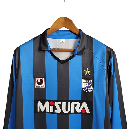 Retro Inter Milan LS Home Shirt 1988/1990 - Retro Shirt Stories