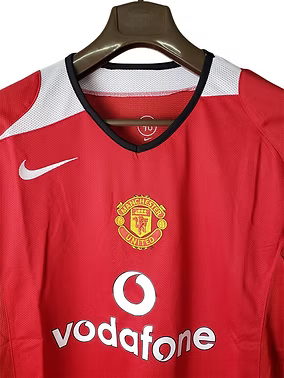 Retro Manchester United LS Home Shirt 2004/2006 - Retro Shirt Stories