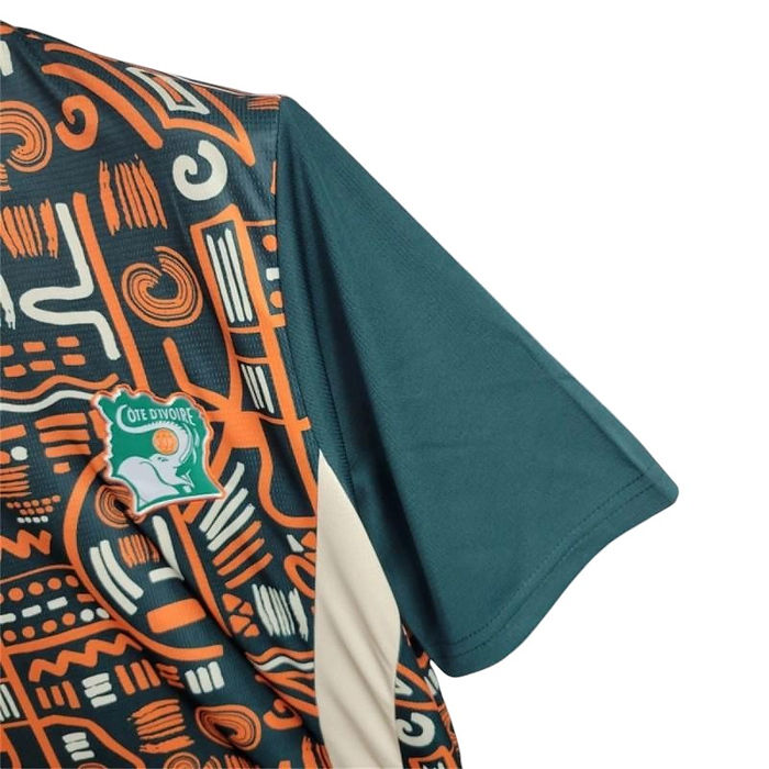 Ivory Coast Pre Match Shirt 2024 - Retro Shirt Stories