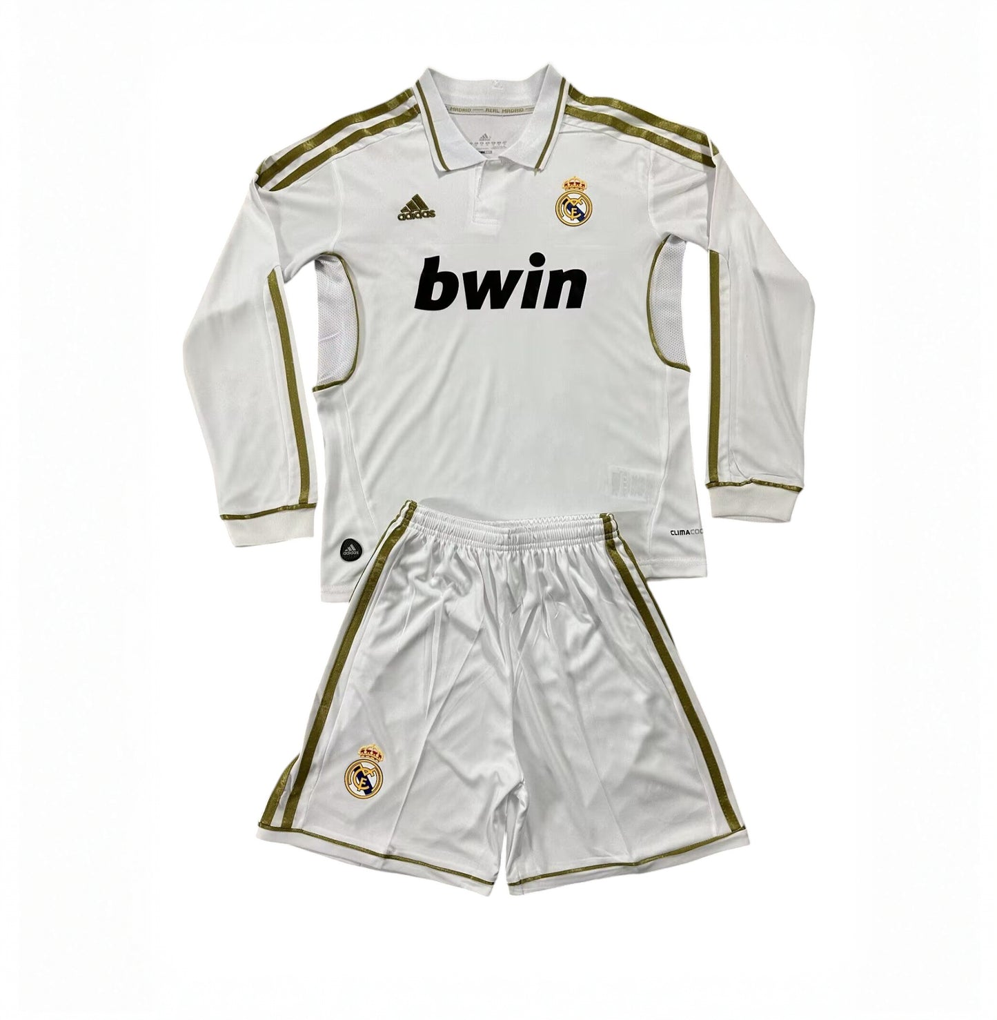 Retro Real Madrid LS Home Kids Kit 2011/2012 - Retro Shirt Stories