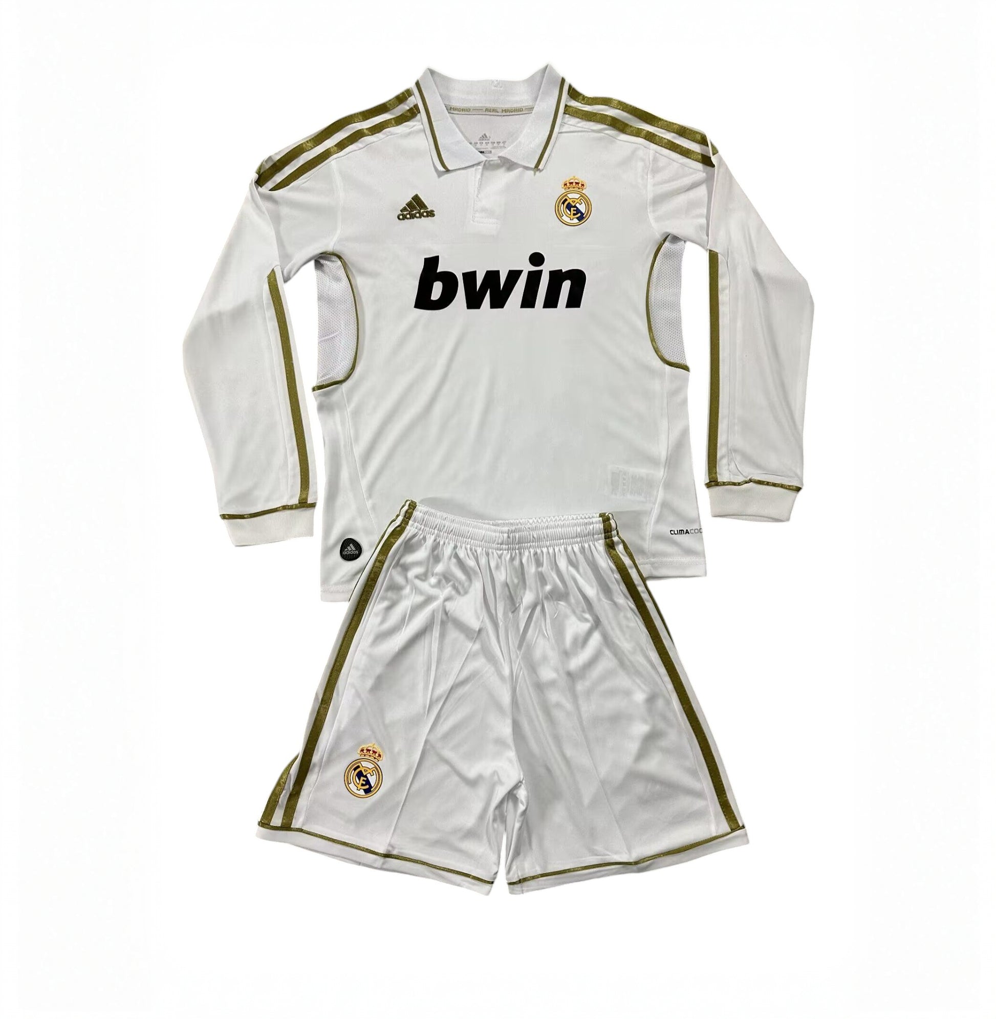 Retro Real Madrid LS Home Kids Kit 2011/2012 - Retro Shirt Stories