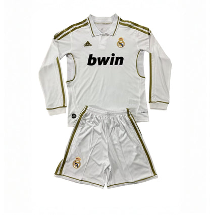 Retro Real Madrid LS Home Kids Kit 2011/2012 - Retro Shirt Stories