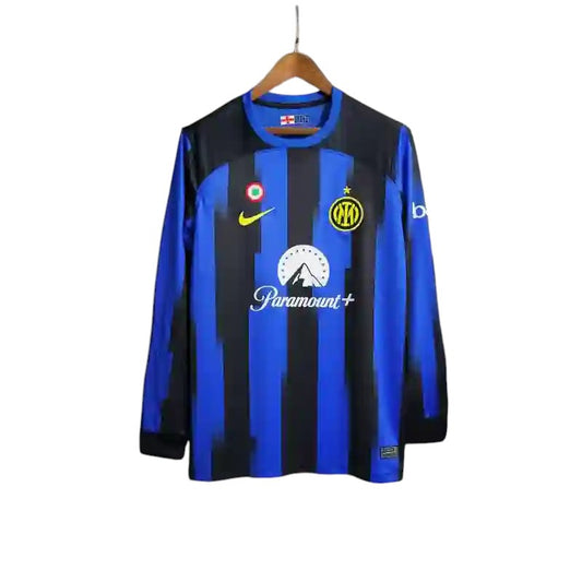 Inter Milan LS Home Shirt 2023/2024 - Retro Shirt Stories