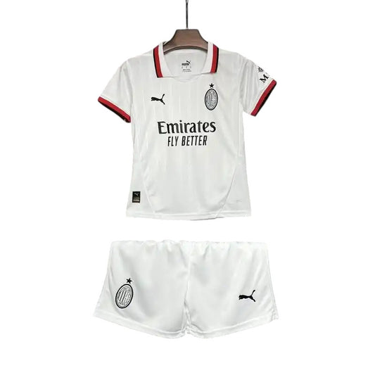 AC Milan Away Kids Kit 2024/2025 - Retro Shirt Stories