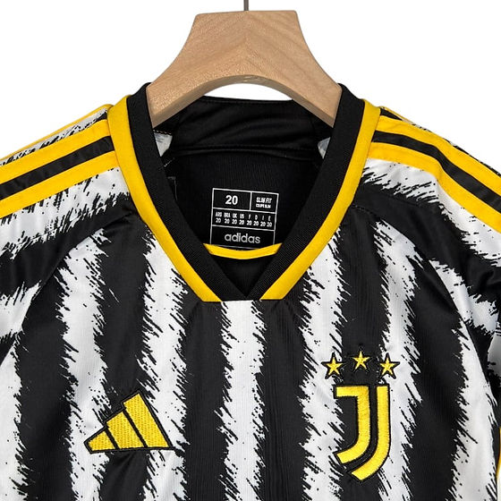 Juventus Home Kids Kit 2023/2024 - Retro Shirt Stories