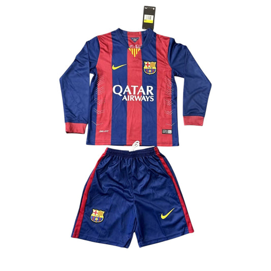 Retro Barcelona LS Home Kids Kit 2014/2015 - Retro Shirt Stories