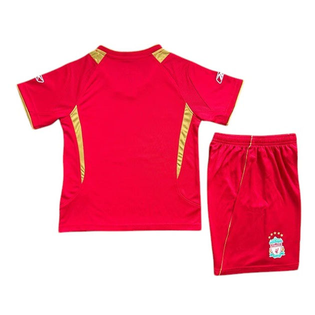 Retro Liverpool Home Kids Kit 2005/2006 - Retro Shirt Stories