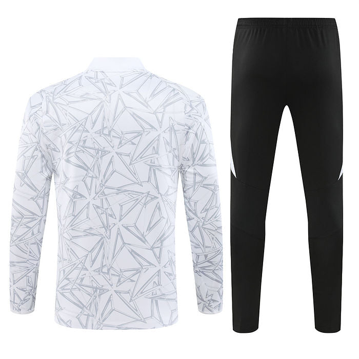 Real Madrid Half Zip 2024/2025 Training Kit White - Retro Shirt Stories