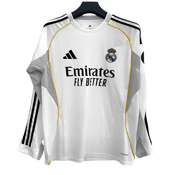 Real Madrid LS Home Shirt 2025/2026 - Time Warp Kits