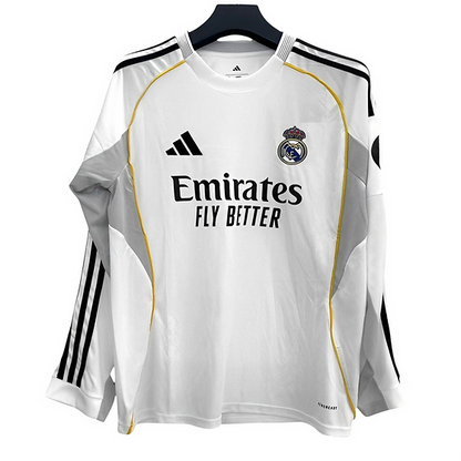 Real Madrid LS Home Shirt 2025/2026 - Time Warp Kits