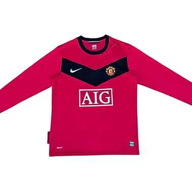 Retro Manchester United LS Home Shirt 2009/2010 - Retro Shirt Stories