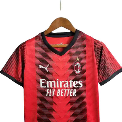 AC Milan Home Kids Kit 2023/2024 - Retro Shirt Stories
