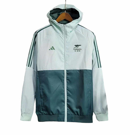 Arsenal 2024/2025 Windbreaker Jacket Green - Retro Shirt Stories