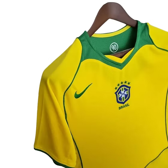 Retro Brazil Home Shirt 2004 - Retro Shirt Stories