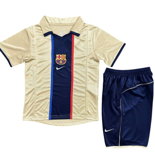 Retro Barcelona Away Kids Kit 2001/2002 - Retro Shirt Stories