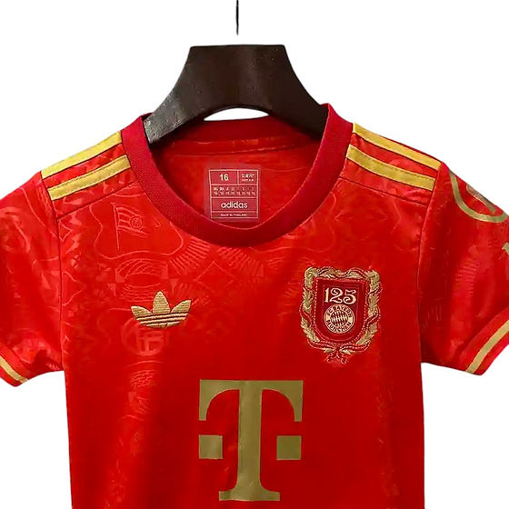 Bayern Munich Home Kids Kit 125th Anniversary Edition - Retro Shirt Stories