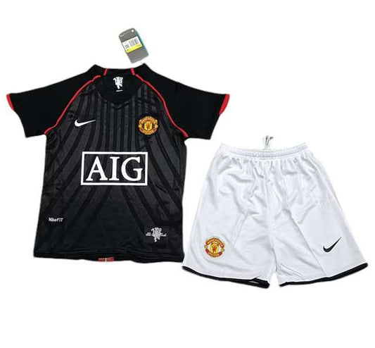 Retro Manchester United Away Kids Kit 2007/2008 - Retro Shirt Stories