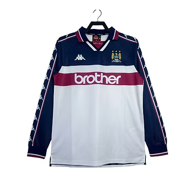 Retro Manchester City LS Away Shirt 1998/1999 - Retro Shirt Stories