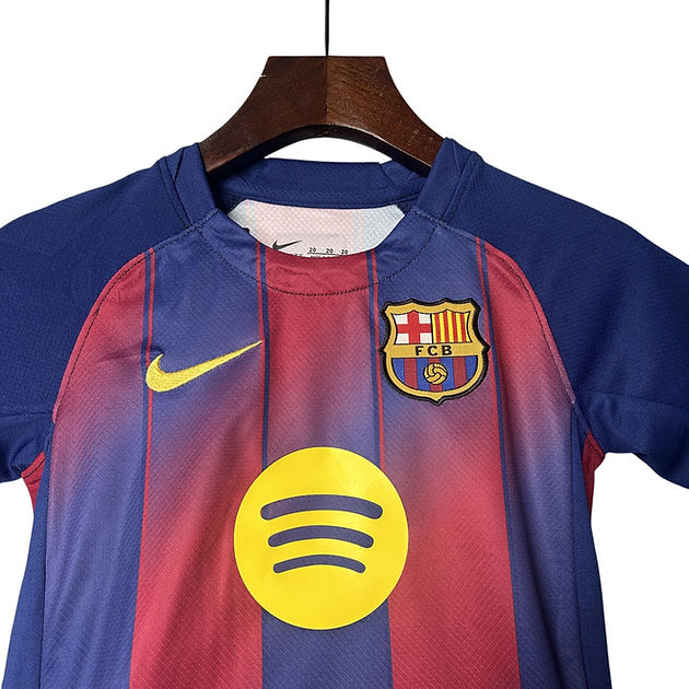 Barcelona Home Kids Kit 2025/2026 - Retro Shirt Stories