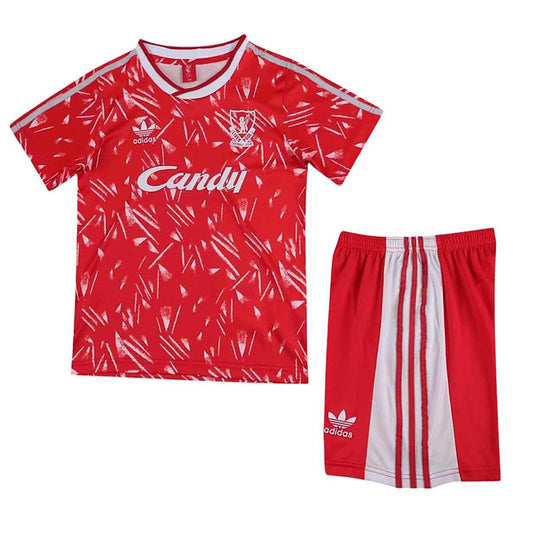 Retro Liverpool Home Kids Kit 1989/1991 - Retro Shirt Stories