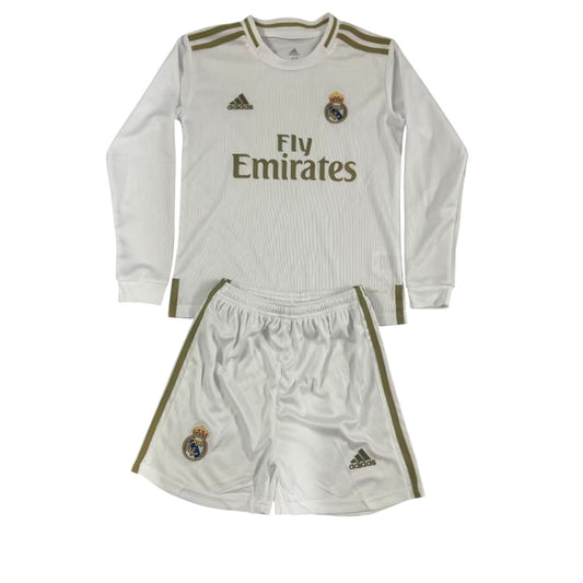 Real Madrid LS Home Kids Kit 2019/2020 - Retro Shirt Stories