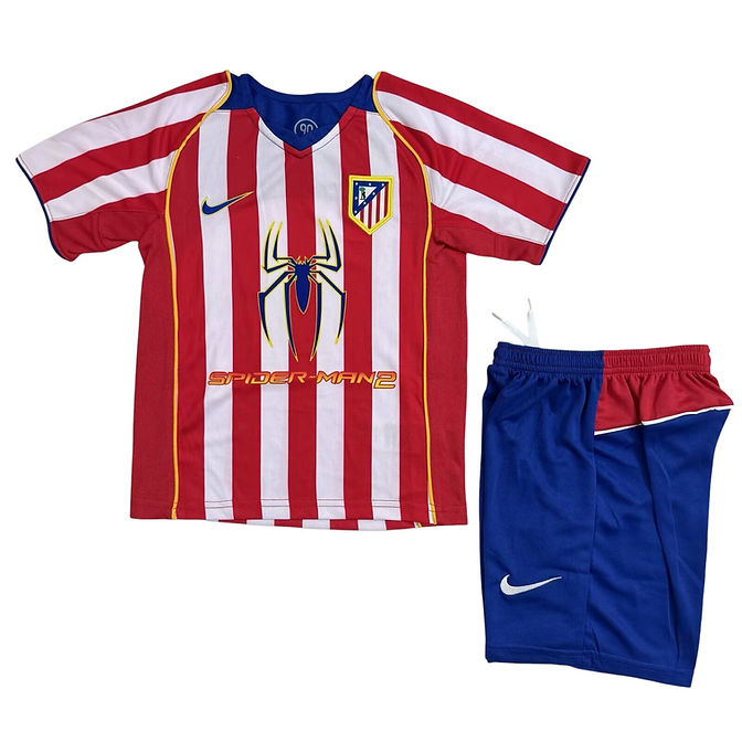 Retro Atlético Madrid Home Kids Kit 2004/2005 - Retro Shirt Stories