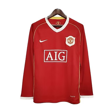 Retro Manchester United LS Home Shirt 2006/2007 - Retro Shirt Stories