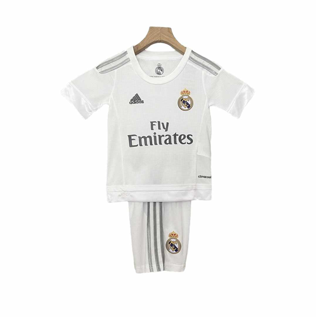 Retro Real Madrid Home Kids Kit 2015/2016 - Retro Shirt Stories