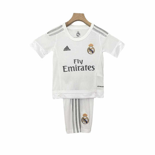 Retro Real Madrid Home Kids Kit 2015/2016 - Retro Shirt Stories