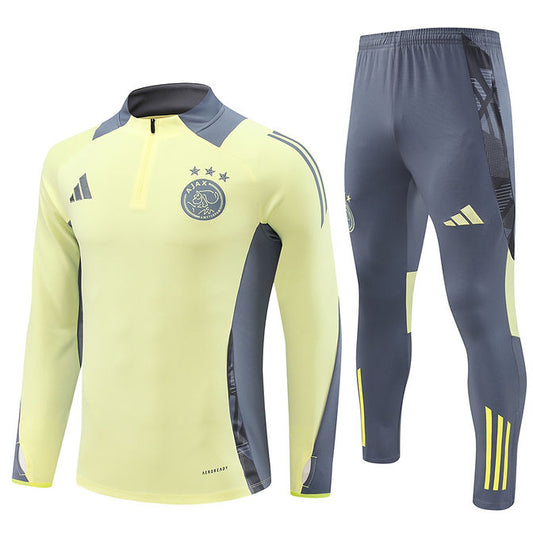 Ajax Long Sleeve 2024/2025 Training Kit Yellow - Retro Shirt Stories
