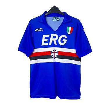 Retro Sampdoria Home Shirt 1990/1991 - Retro Shirt Stories